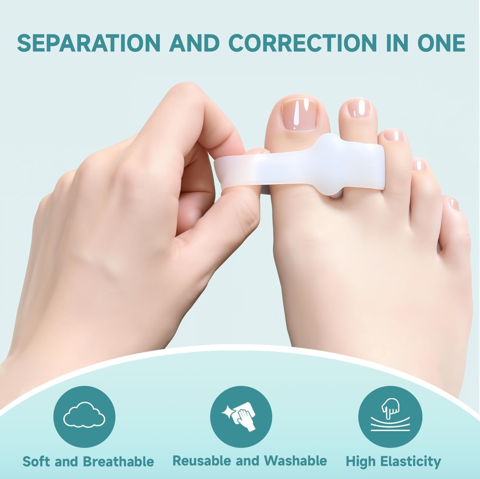 12 Pcs Bunion Corrector, Toe Separators for Women & Men with 2 Loops, Bunion …
