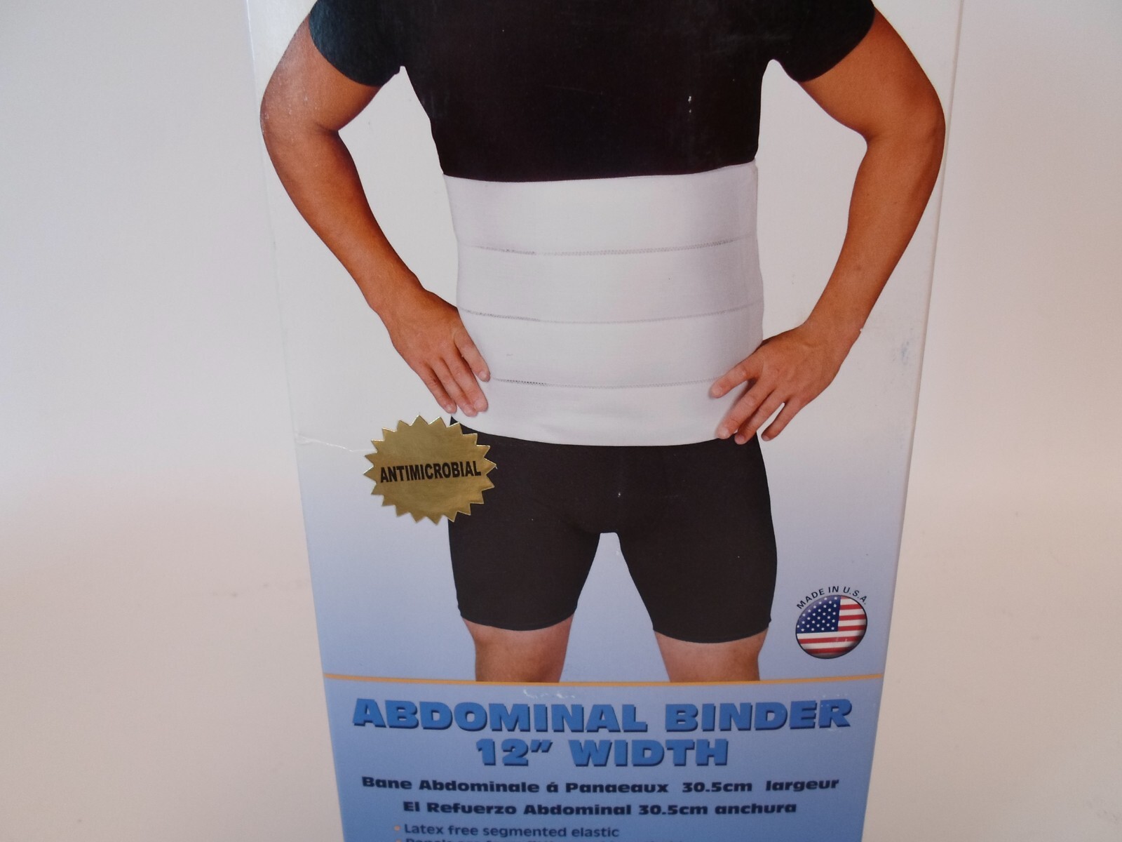 Scott Abdominal Binder 12″ width Form fitting Small Hip Circumference 30″ – 45″