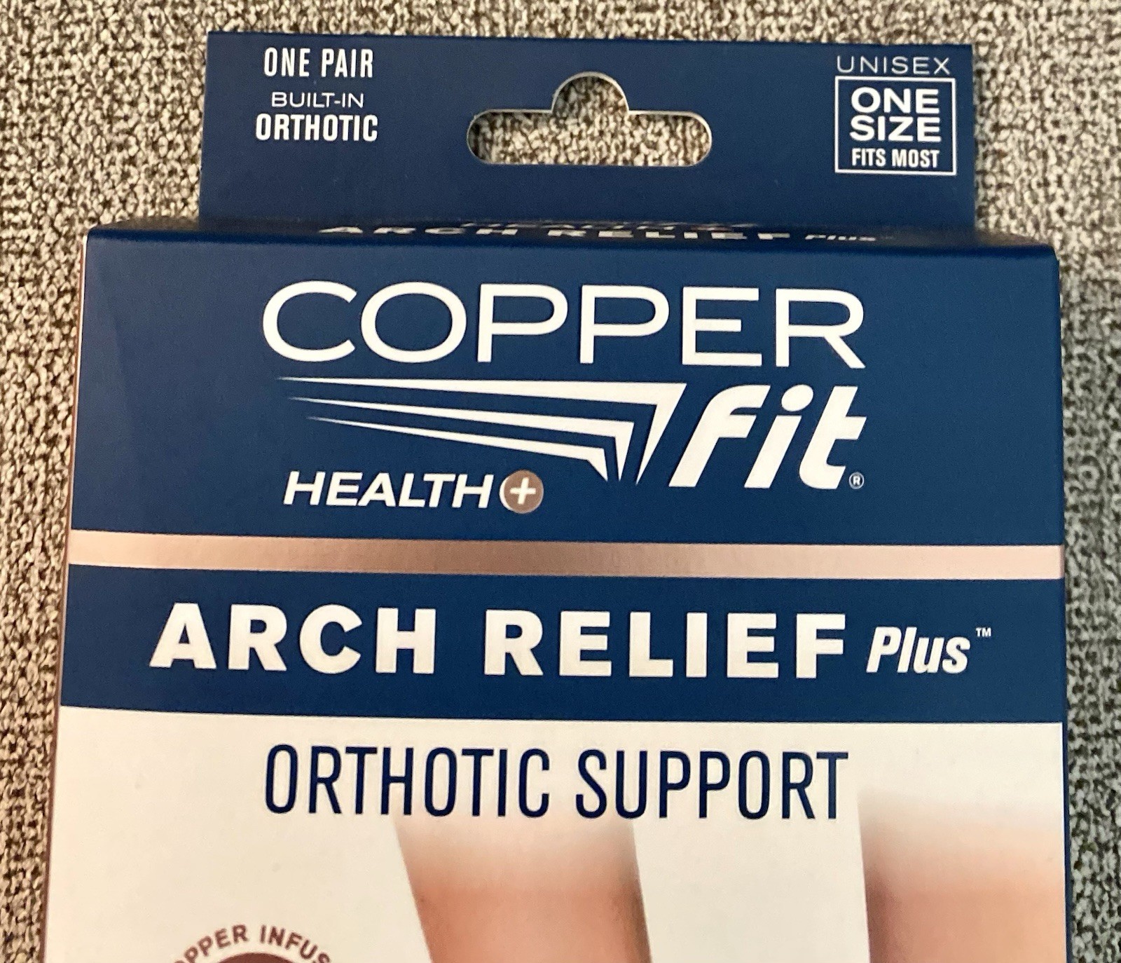 Copper Fit Health + Arch Relief Plus Orthotic Support One Size