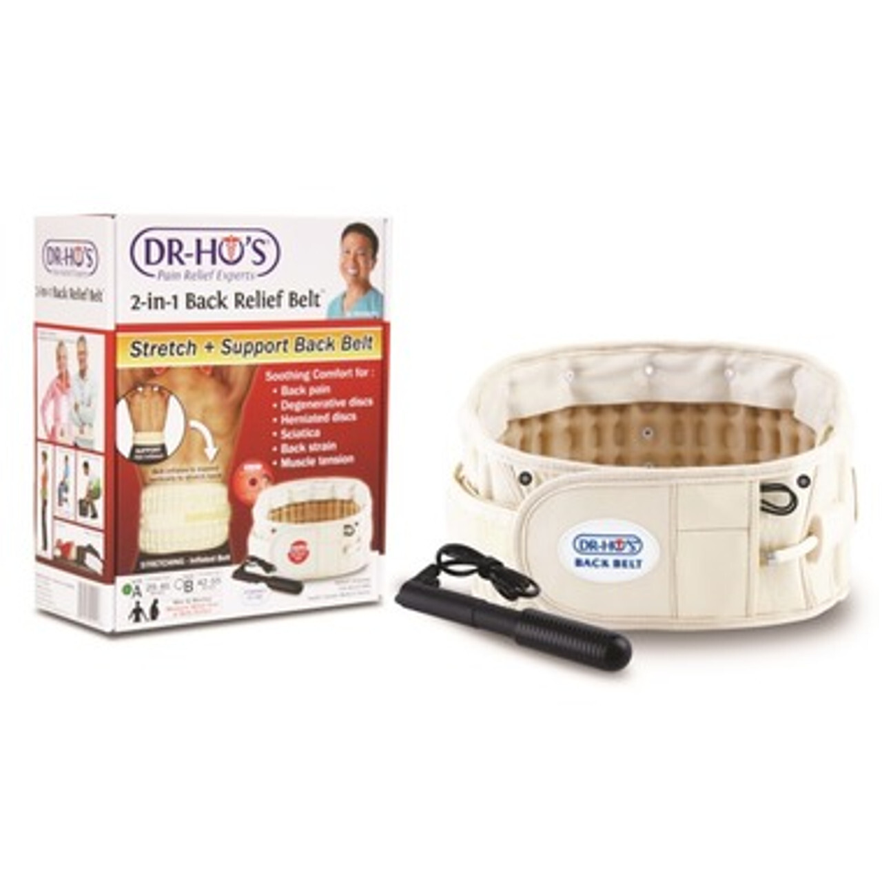 GENUINE Dr Ho’s 2-in-1 Back Relief Decompression Belt with Rigid Back Brace