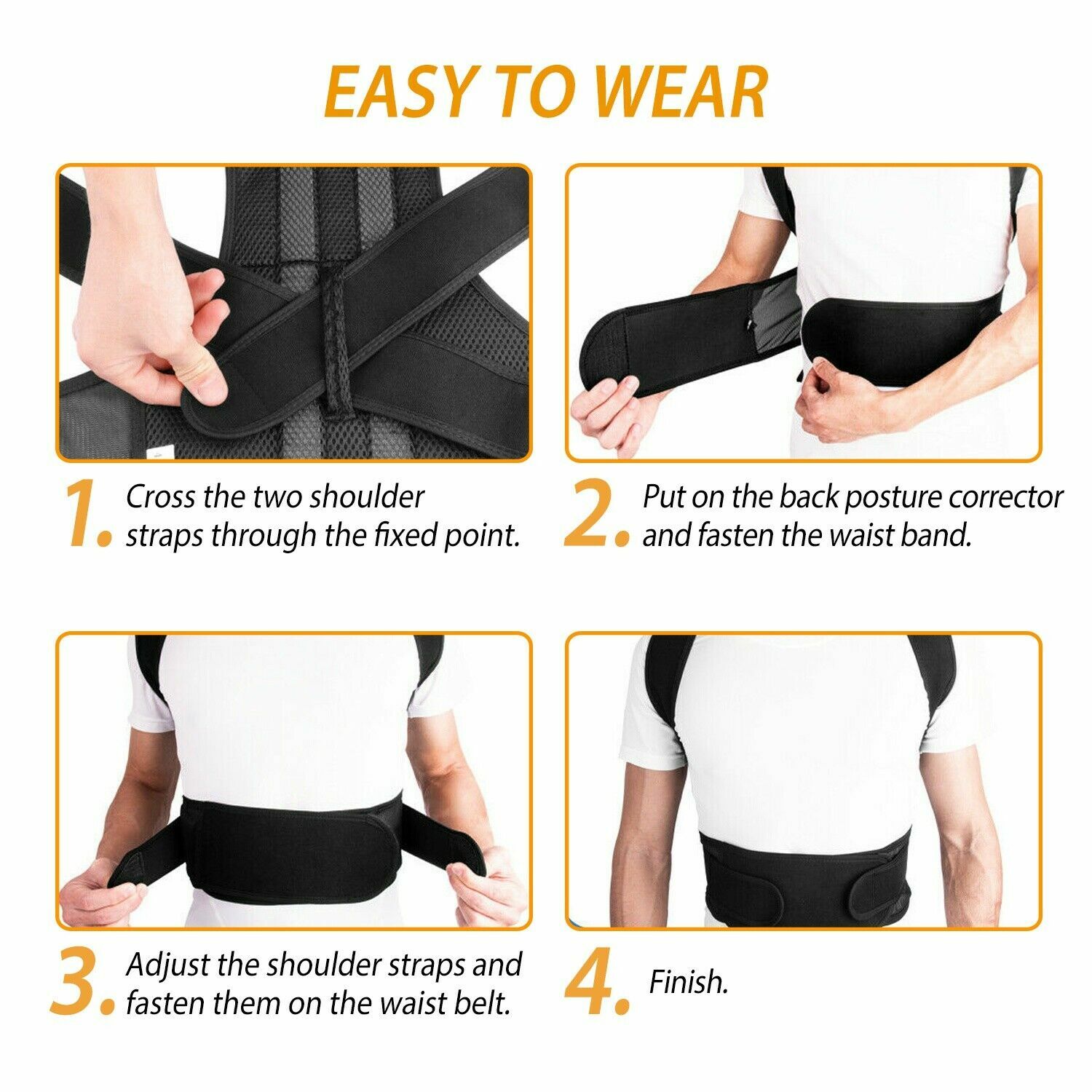 Posture Corrector Brace for Upper Back Thoracic Spine Unisex Pain Relief Corset