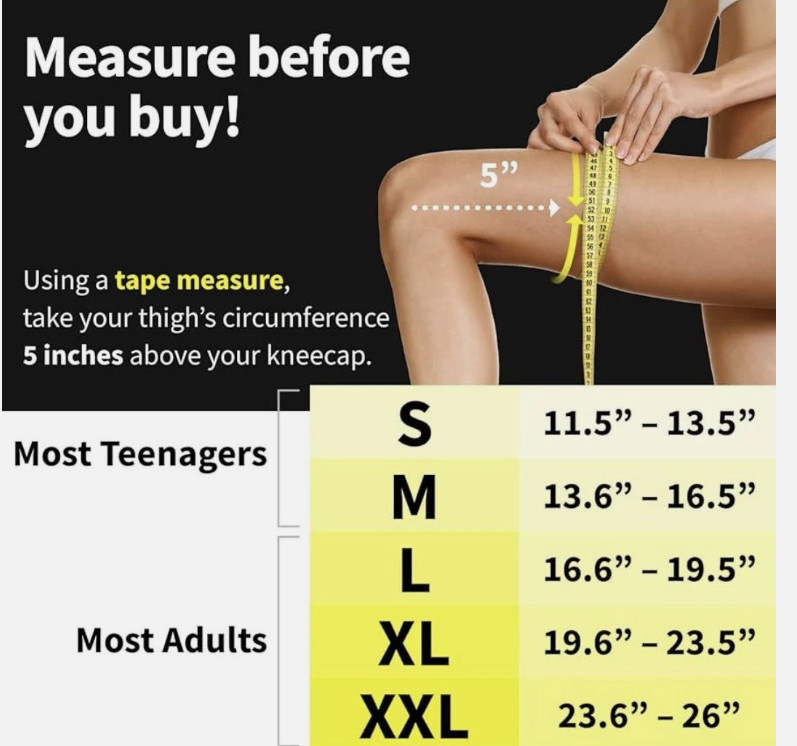 POWERLIX Knee Brace Compression Sleeve Support for Meniscus Arthritis Pain M