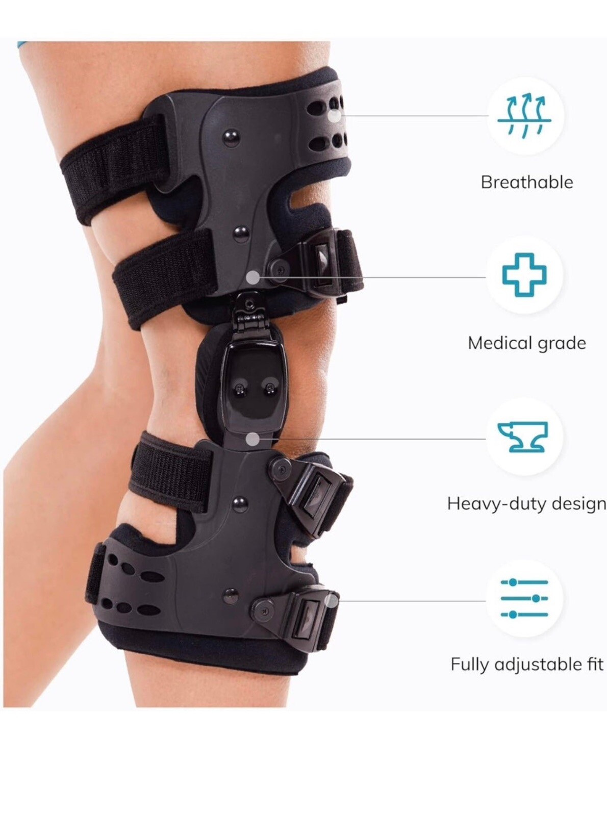 Osteoarthritis Unloader Knee Brace for Knee Pain – Best Tricompartmental(left)