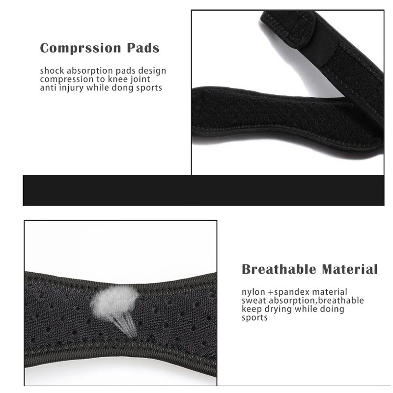 Knee Support Patella Stabilizer Strap Adjustable Tendon Band Compression Relief
