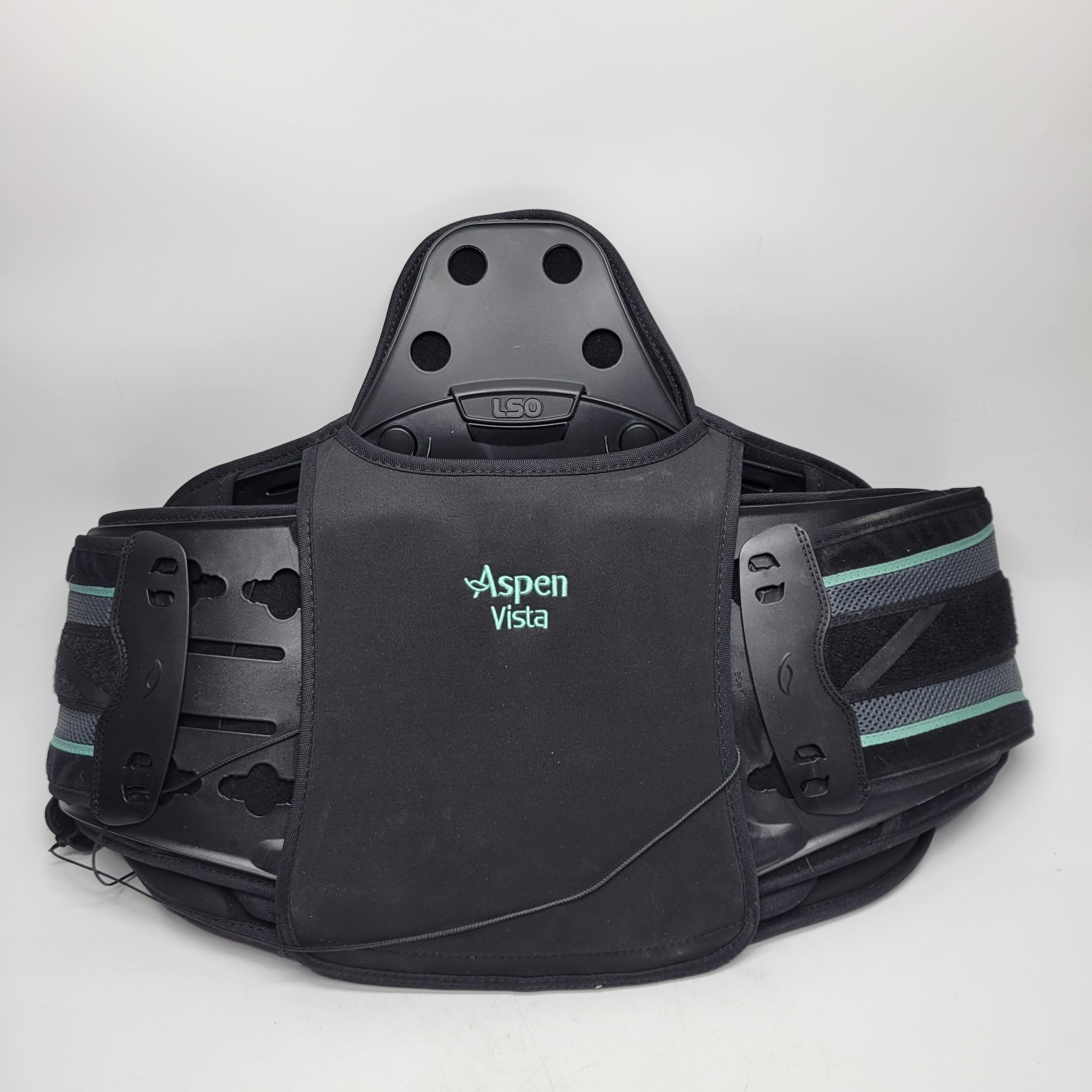 Aspen Vista Back Brace Adjustable Size Black Comfort Lumbar Back Support Stable