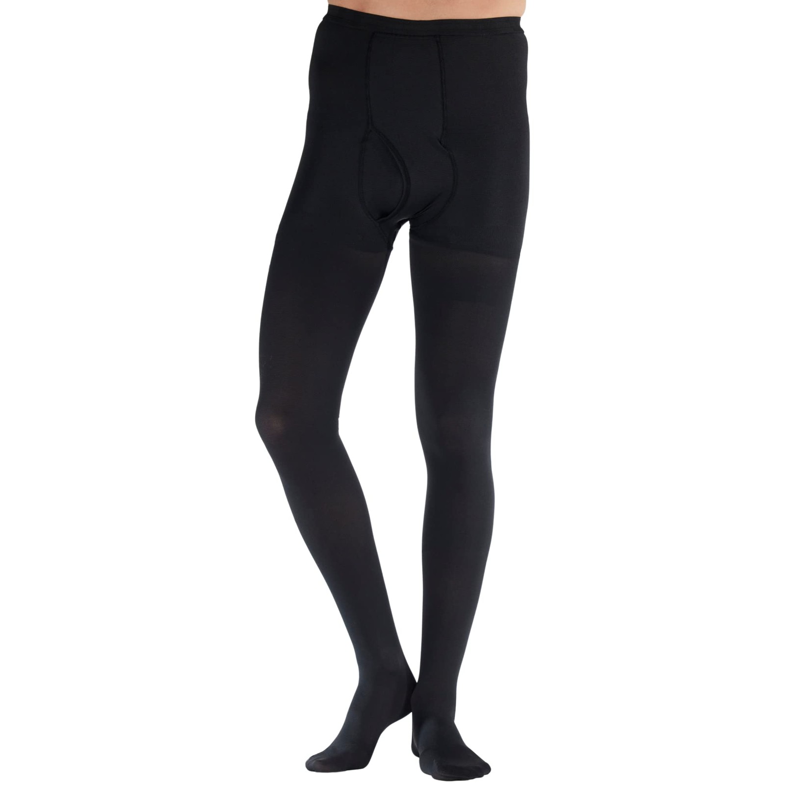 Made in USA – Opaque Graduated Compression High Waist Stockings for Men 20-30…