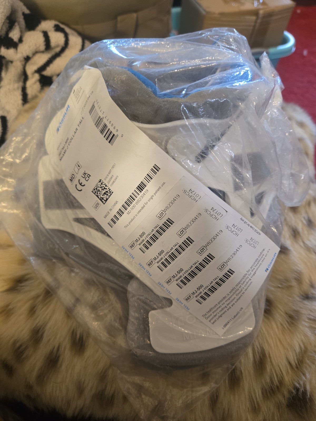 Ossur Miami J Cervical Collar Immobilizer MJ-500 Tall – Long Tall Neck NIB