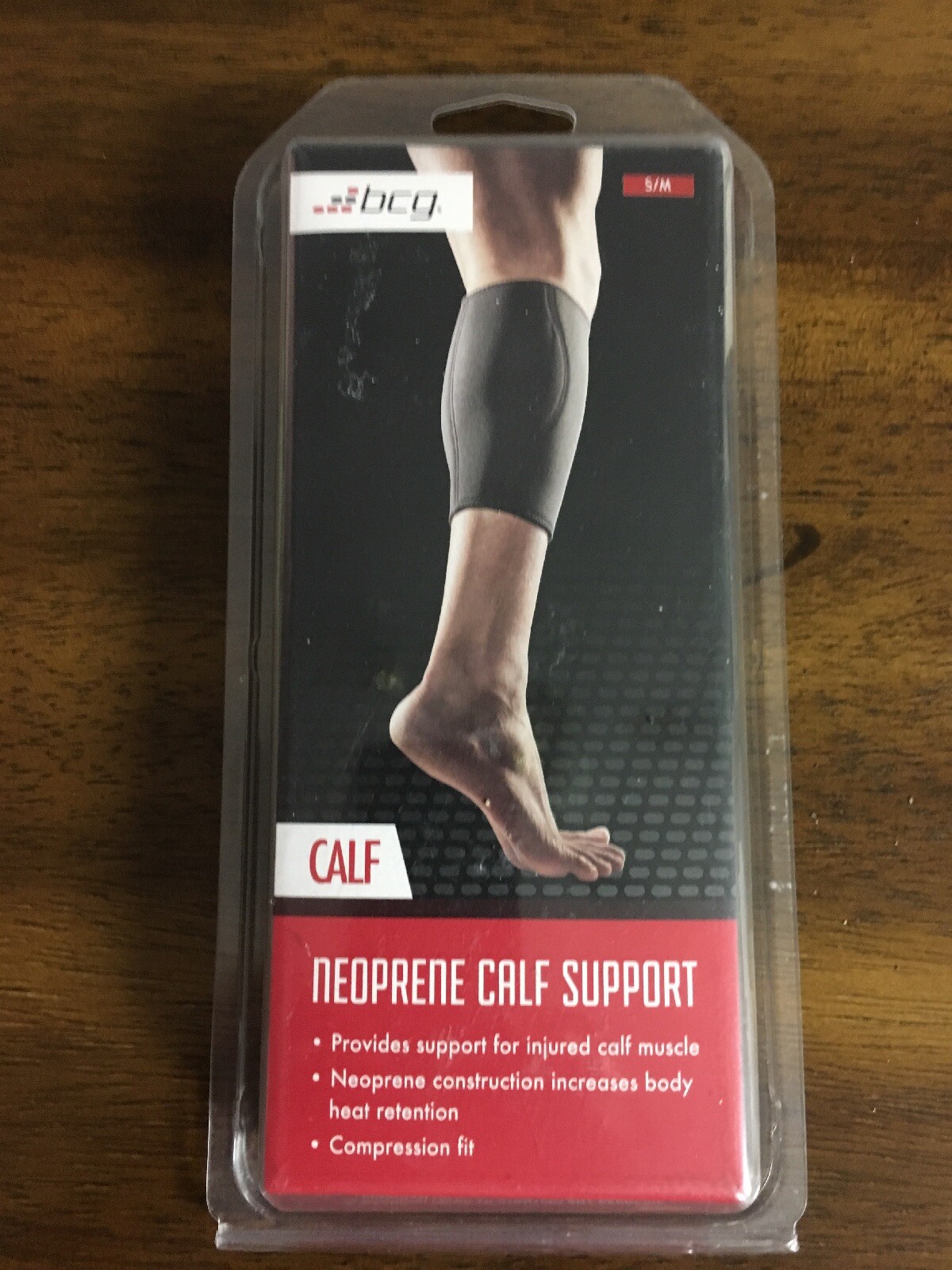B CG-Neoprene Calf Support Size S / M Color Black Compression Support Fit-NEW