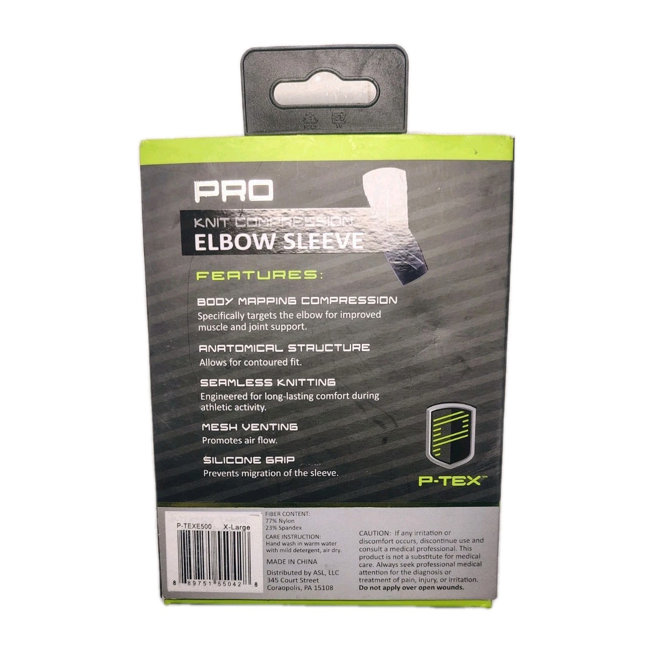 P-TEX Pro Knit Compression Elbow Sleeve X-Large P-TEXE500 NEW FAST SHIPPING