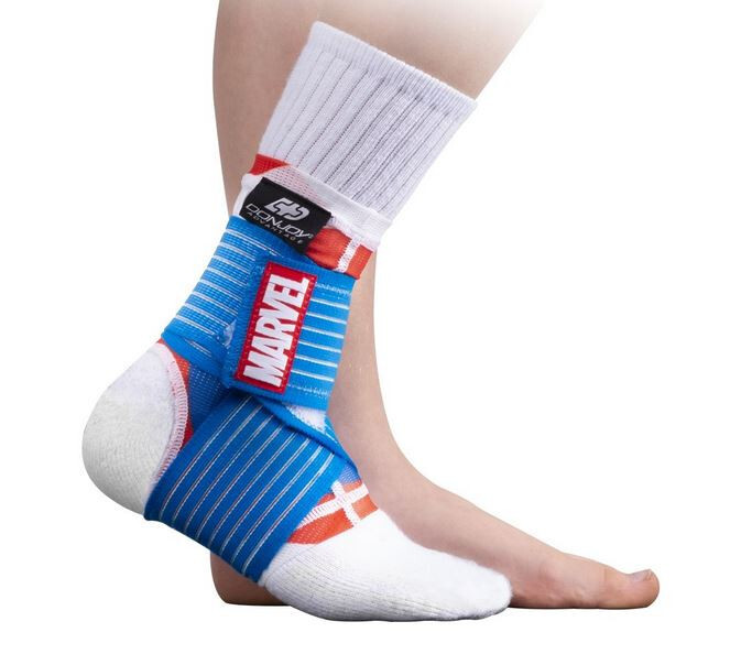 DonJoy Advantage Ankle-Sleeve w Compression Figure-8 Strap Pediatric Sz Marvel