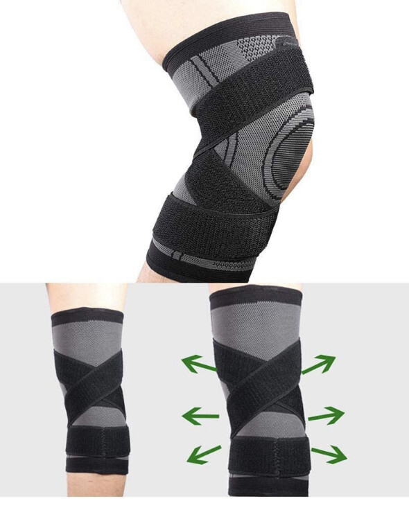 Vitokia Knee Compression Sleeve Knee Brace Supports For Weightlifting, Workout L