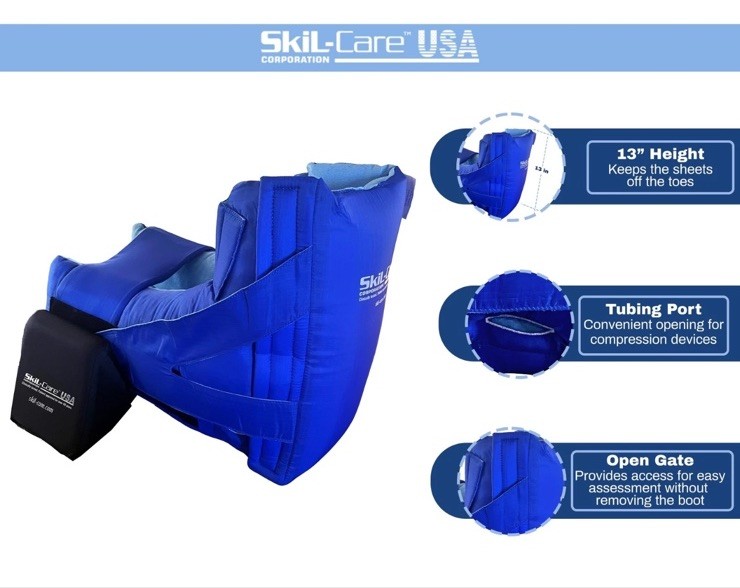 Skil-Care Heel-Check Boot Pair 503410 Pressure Relief Heel Protectors Supersoft