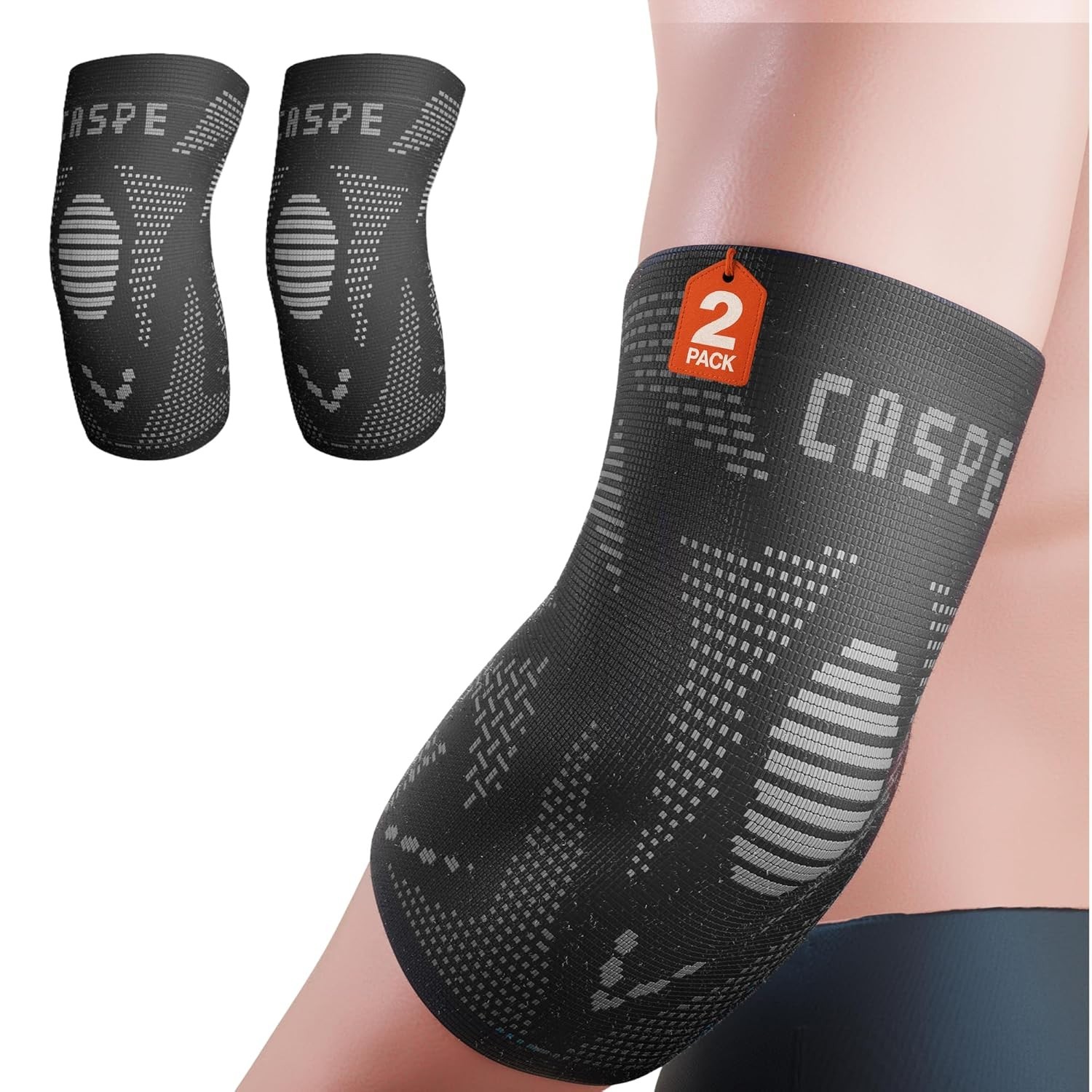 2X Elbow Brace Compression Support Sleeve Arthritis Tendonitis Reduce Joint Pain