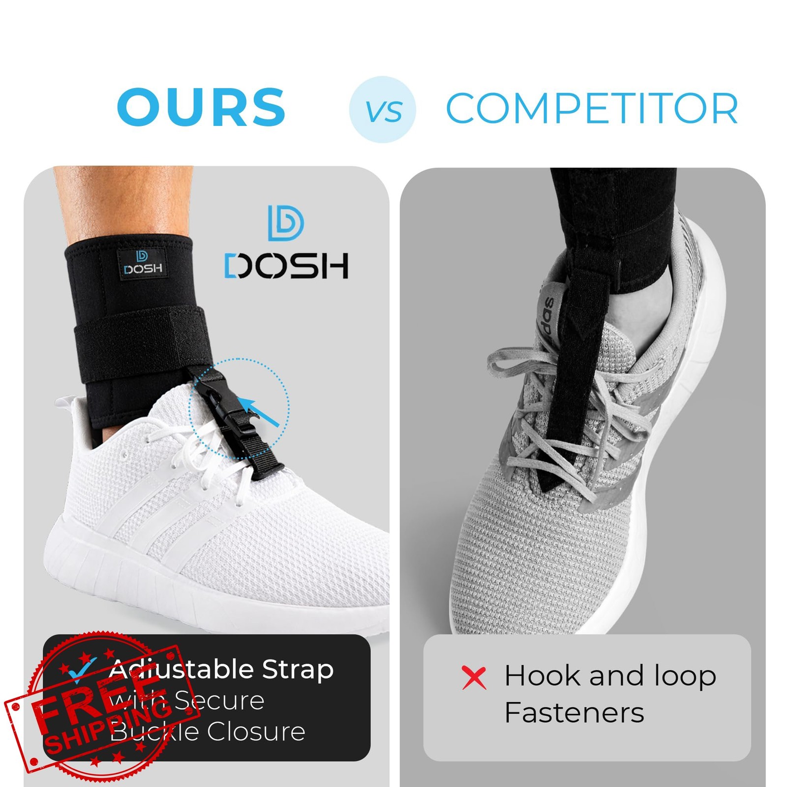 Dosh AFO Foot Drop Brace Unisex Black