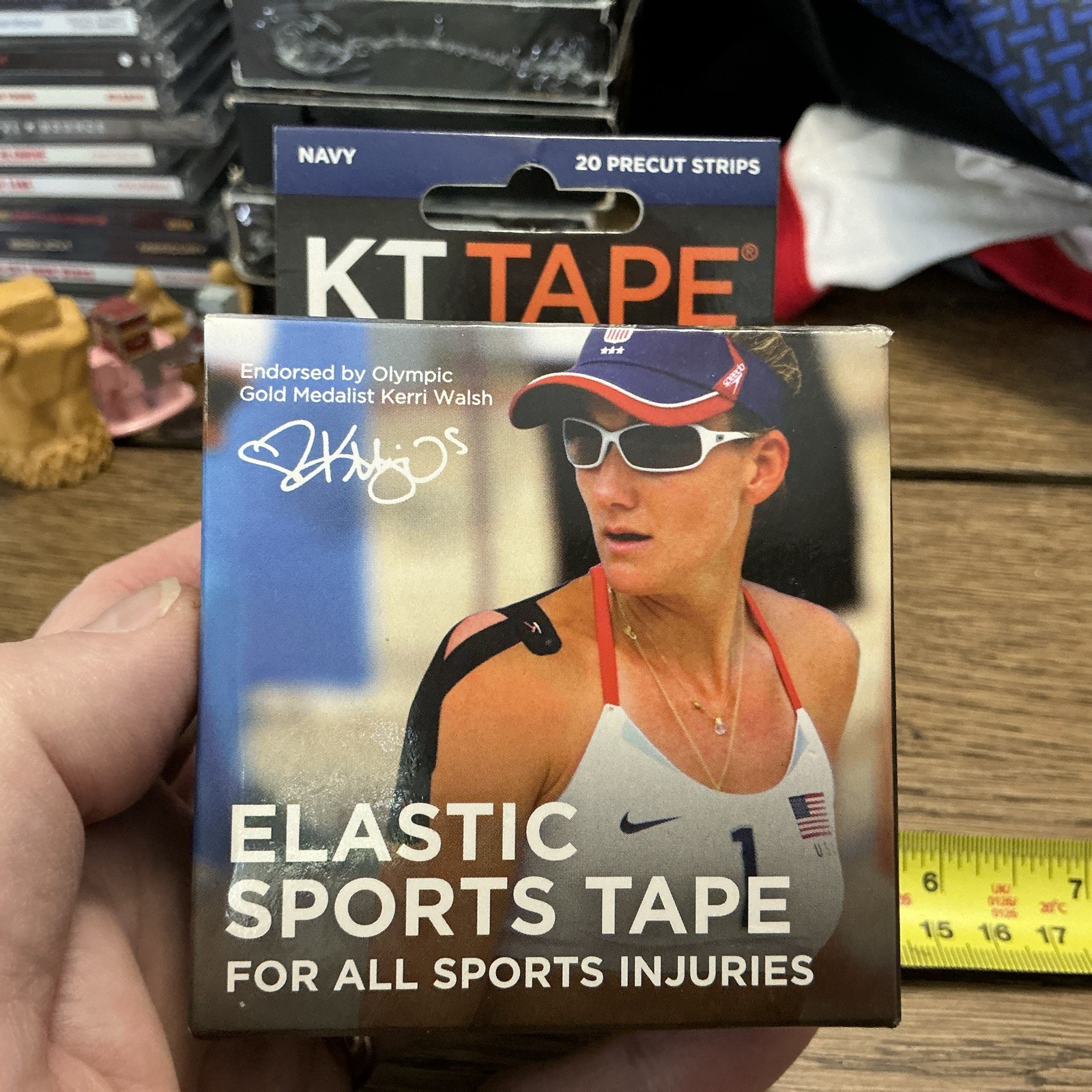 New KT Kinesiology Therapeutic Elastic Sports Tape Navy Blue 20 Strips
