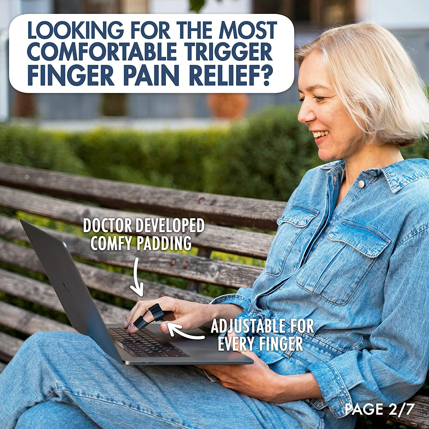 Original Trigger Finger Splint – 2Pcs Doctor-Developed Design Fits Index Finger