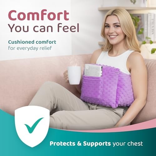 Post Mastectomy Pillow for Surgery Recovery – Washable Comfort & Support, Breast