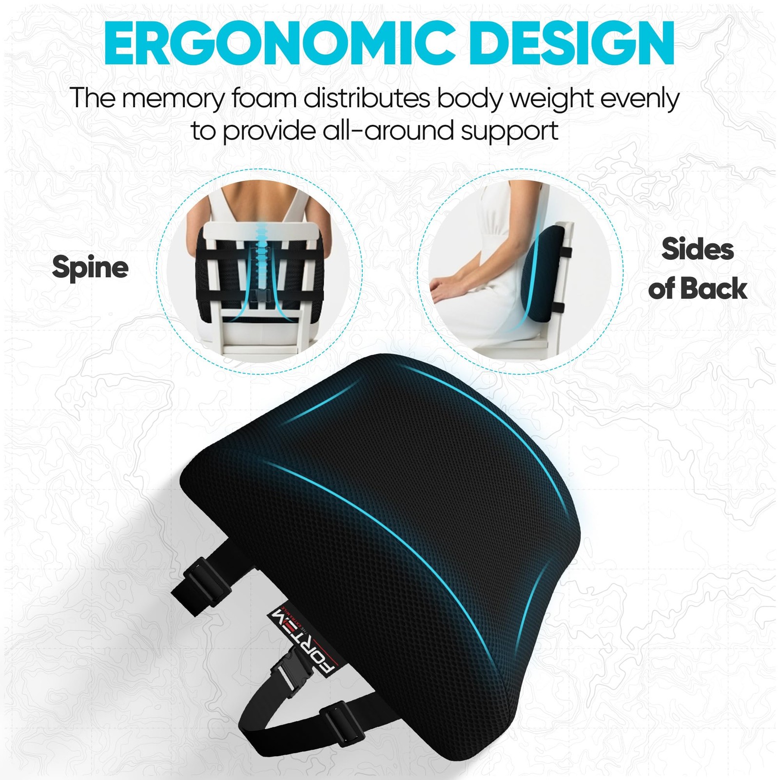 Lumbar Support Pillow for Office Chair, Lumbar Support Pillow for Car, Back R…