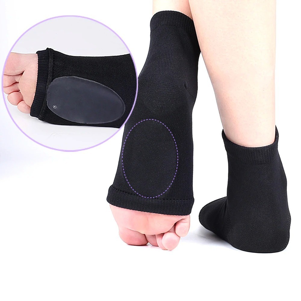 1Pair Arch Support Sleeve Gel Pad Cushion Soft Elastic Fabric Foot Support