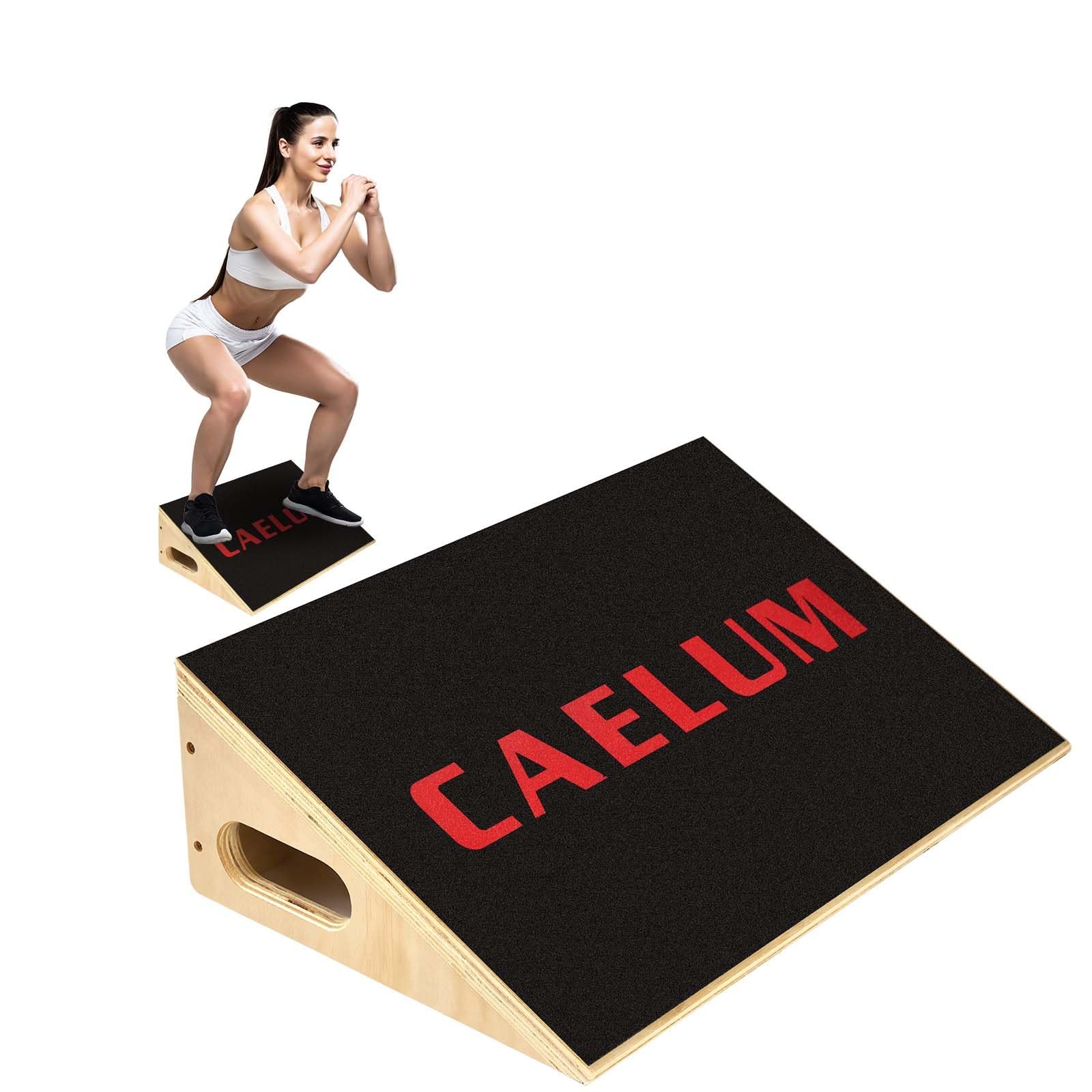 CAELUM Slant Board for Squats, Training 19.69 x 12.2 x 5.9 inches, Black
