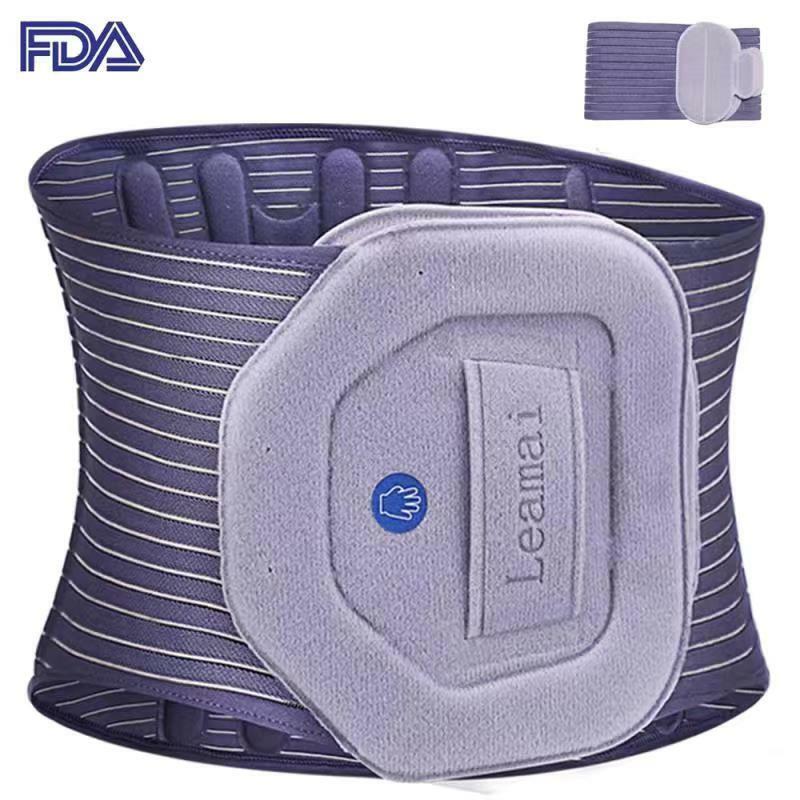 LEAMAI Adjustable Unisex Lumbar Brace Belt Lower Back Pain Relief