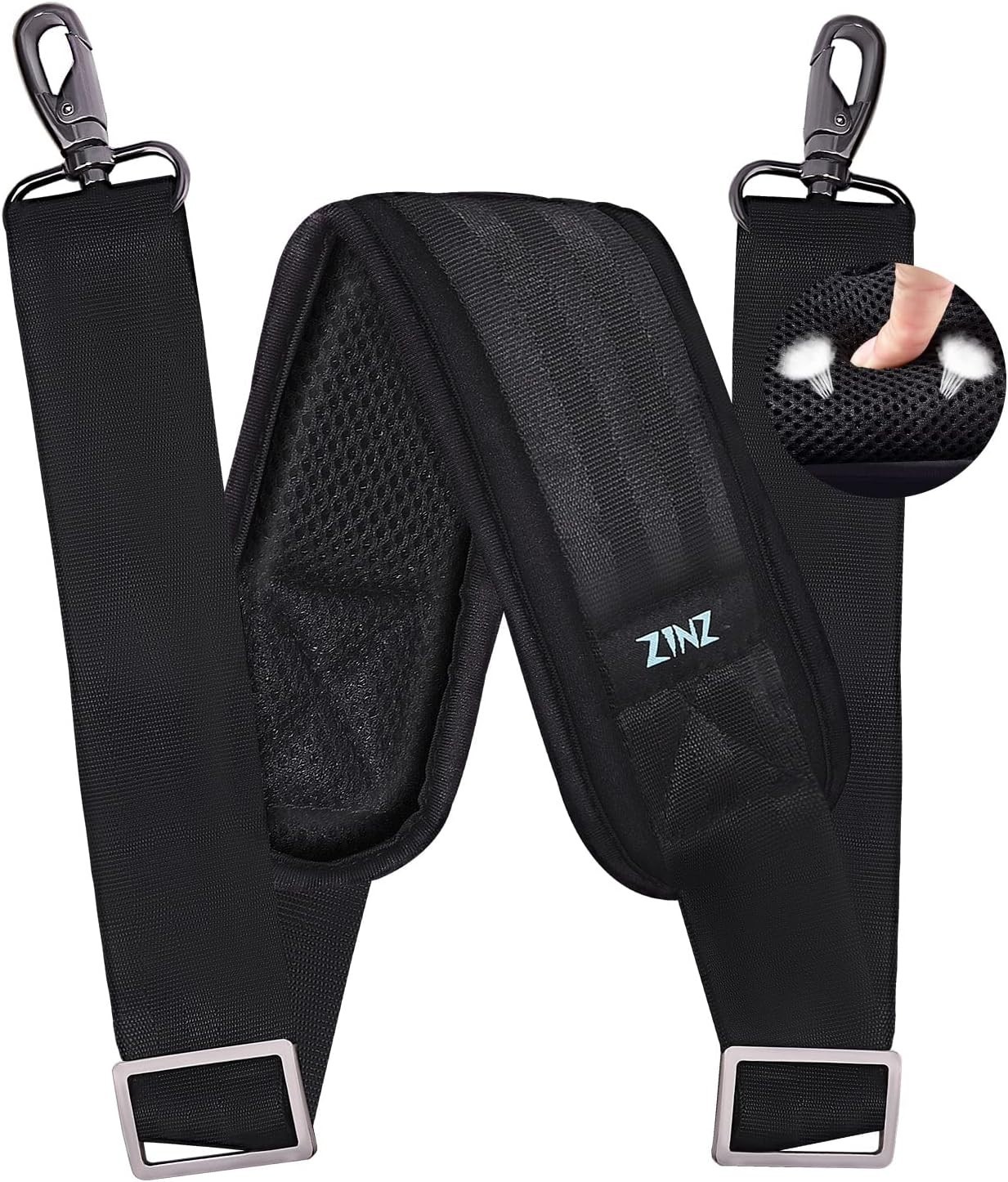 79 inch Shoulder Strap, Extra-thick Fixed Cushion Pad and Dual Clasps Univers…