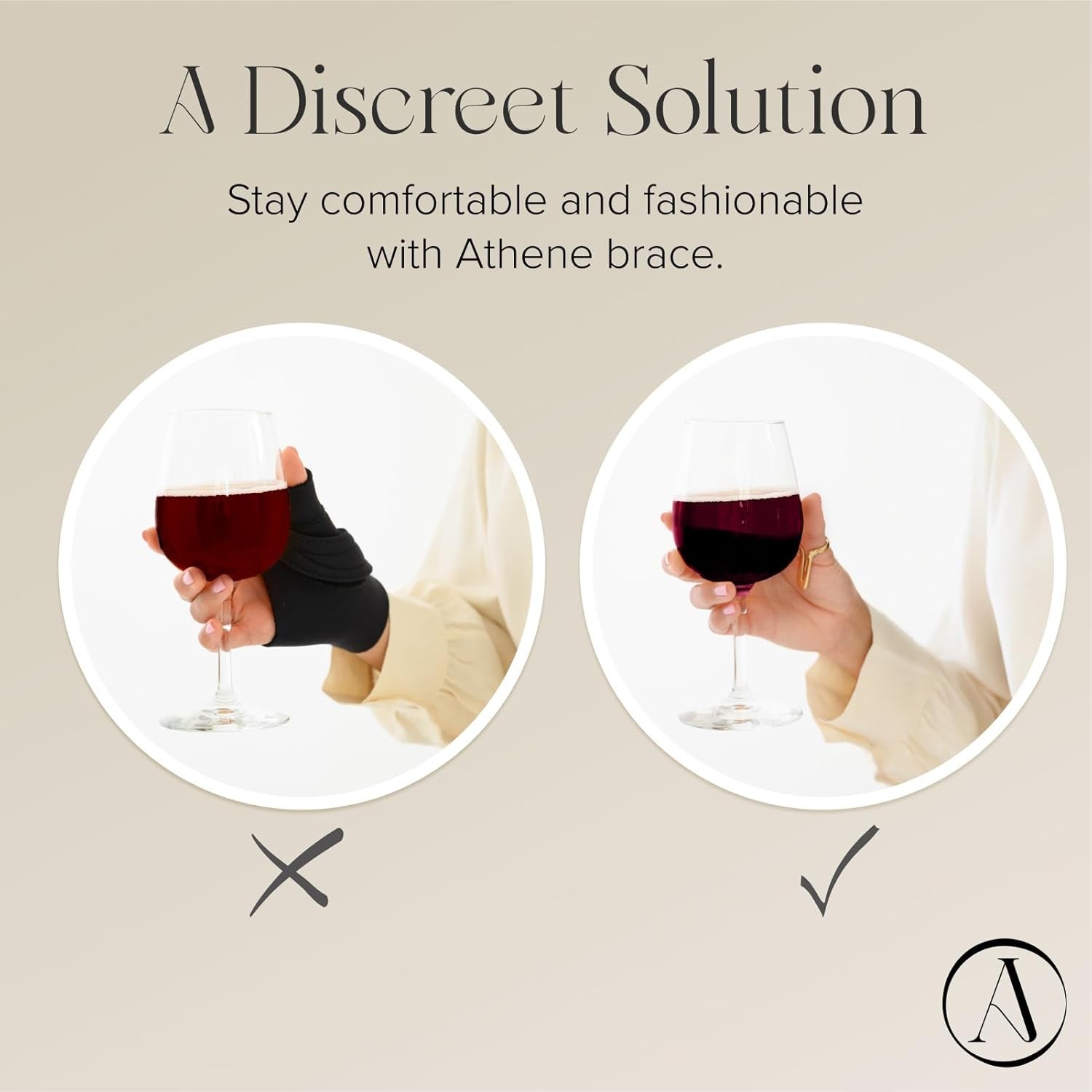 Athene Thumb Brace for Joint Discomfort – An Elegant, Comfortable Thumb Splint L