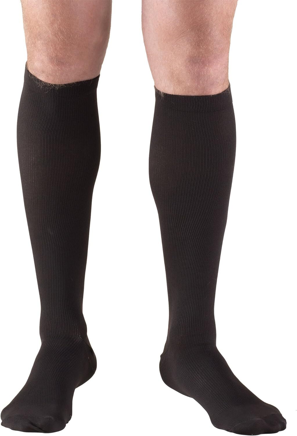 TRUFORM Men’s Dress Socks 20-30mmHg (Black) Large