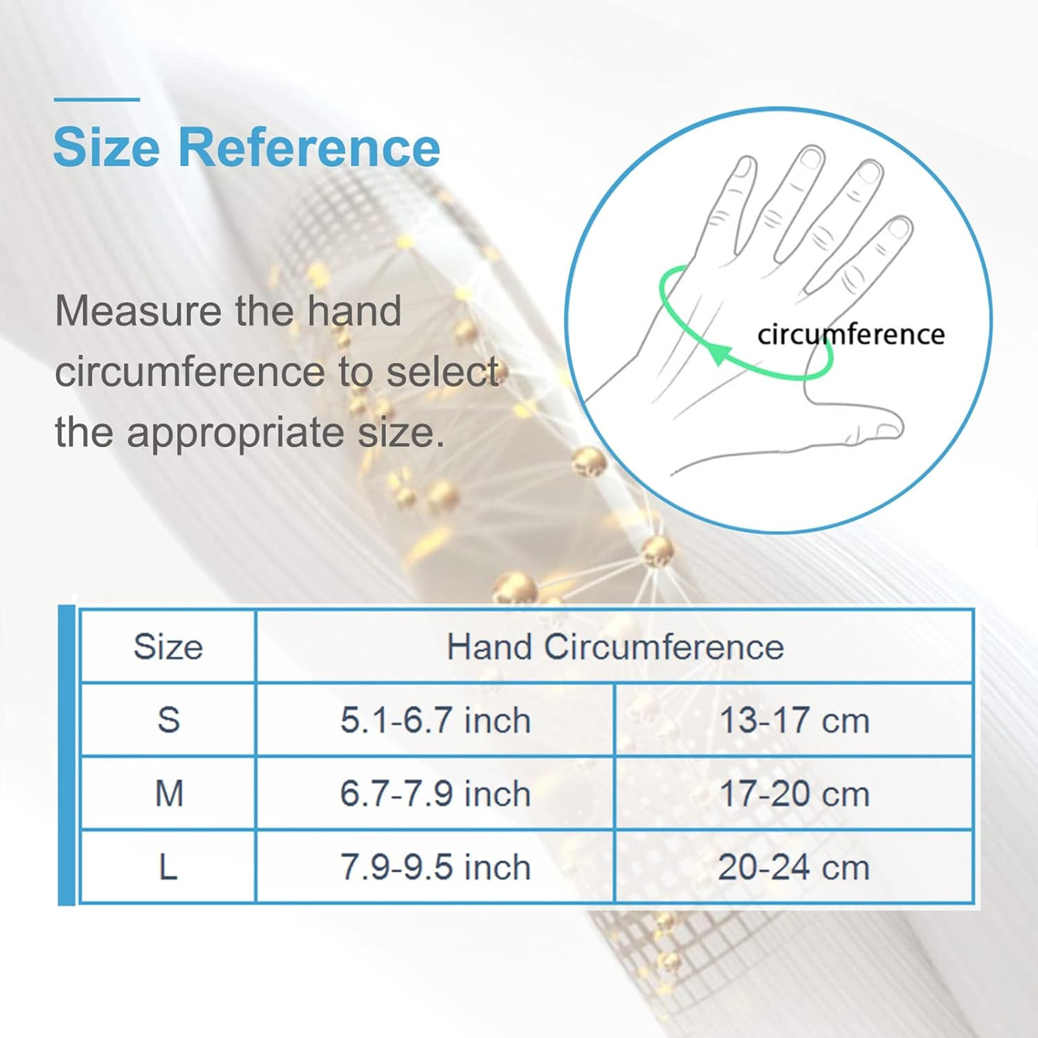 Guantes De Artritis Cobre Alto Contenido Cobre No Deslizantes Sin Dedos 2 Pares