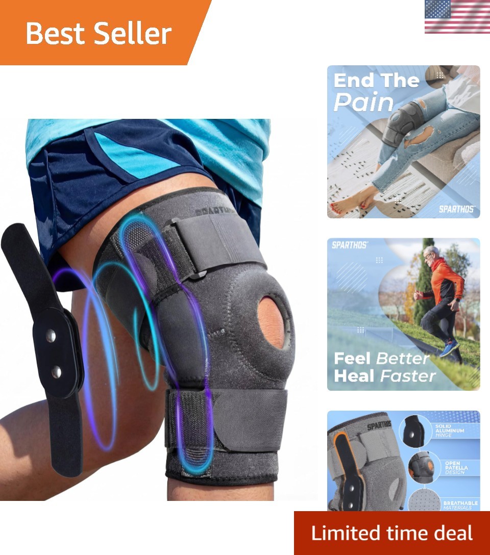 Lightweight Knee Brace with Stabilizers for Sports – Ideal for Arthritis Relief