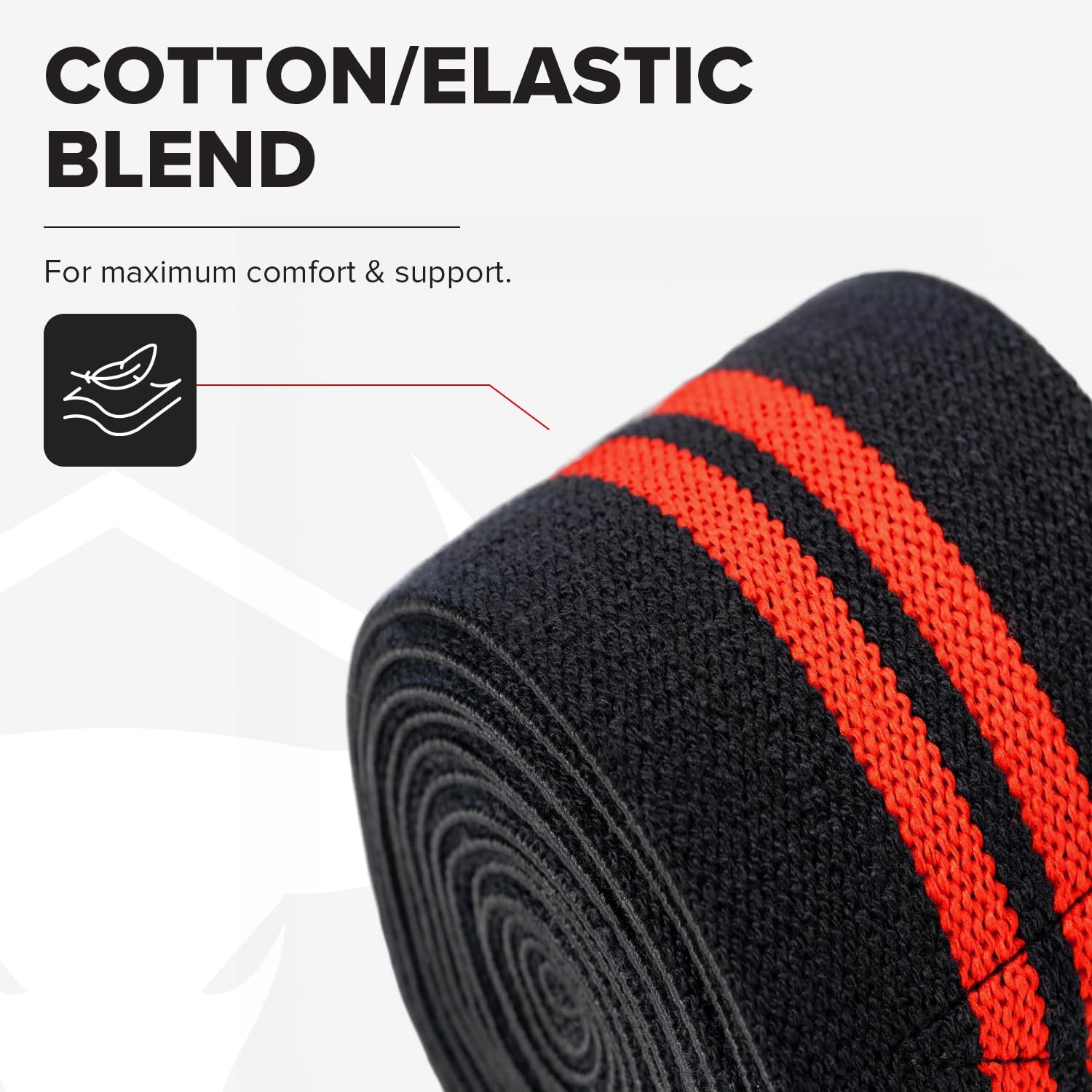 Knee Wraps for Weightlifting – 80″ Elastic Knee Straps for Squats and Weight …