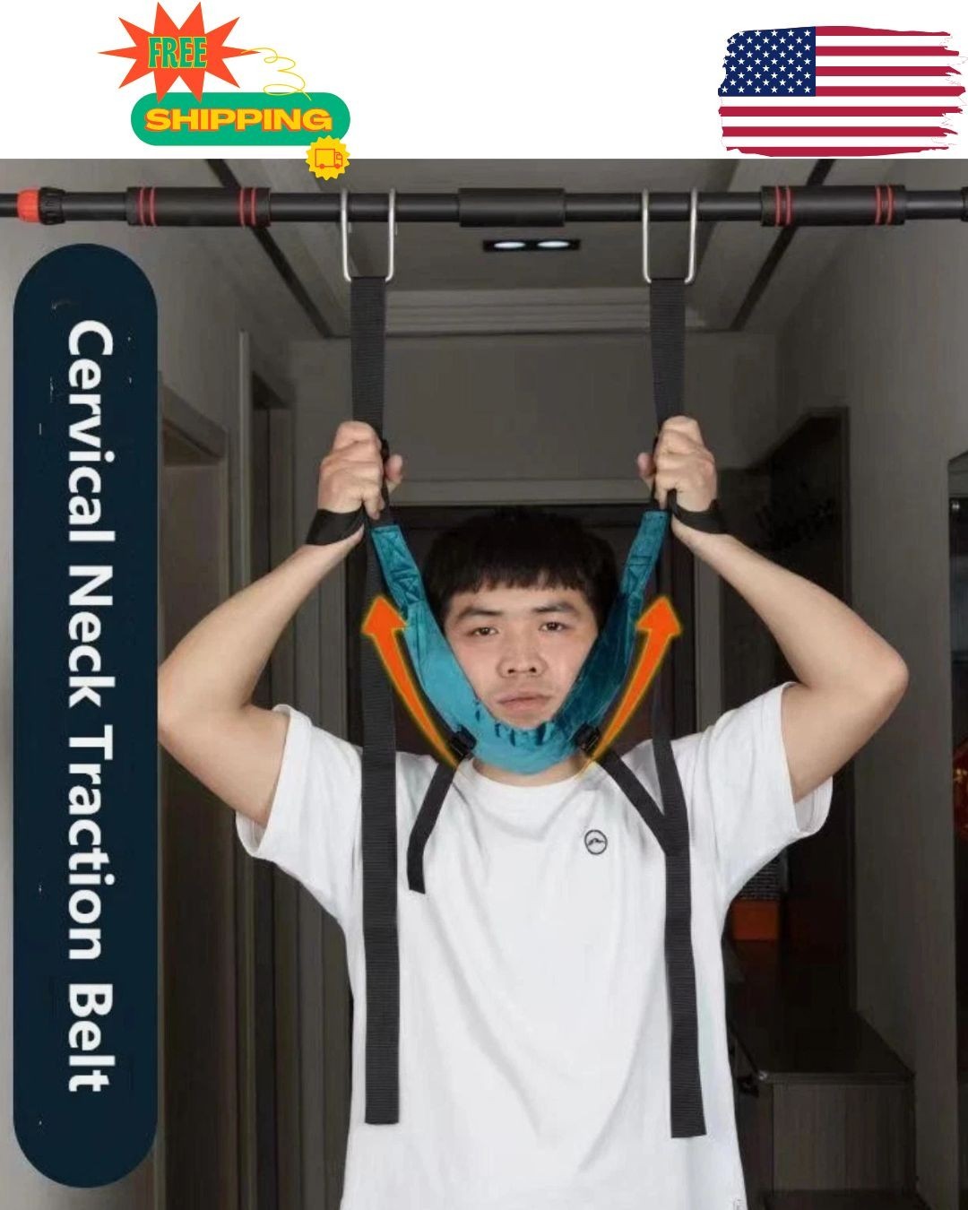 Cervical Neck Traction Belt Hanging Neck Stretching Spondylosis Treatment produc