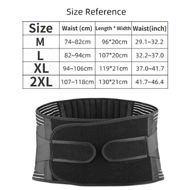 Adjustable Lower Back Brace Lumbar Support Waist Belt Men Women Pain Relief NEW