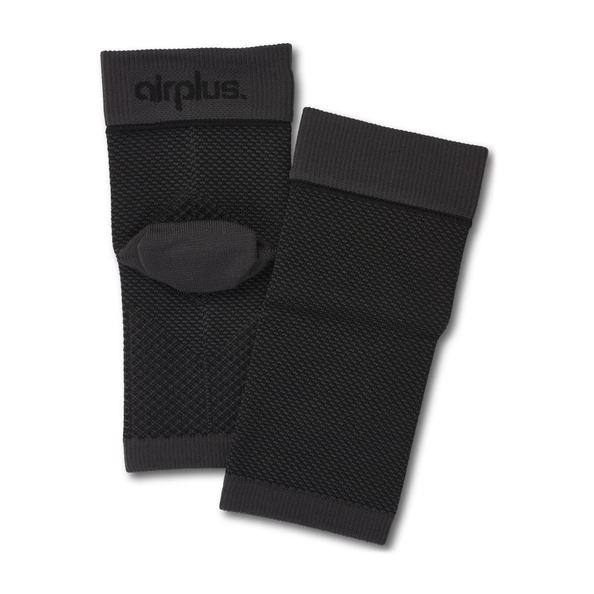 Airplus Plantar Fascia Sleeve Women 5-10, Mens 7-8 (Pack of 2), Black