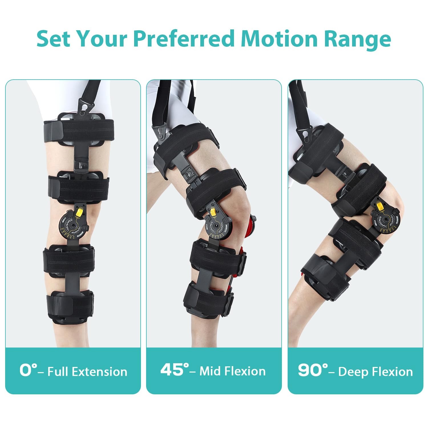 Gambo ROM Knee Brace Hinged for ACL MCL PCL Arthritis
