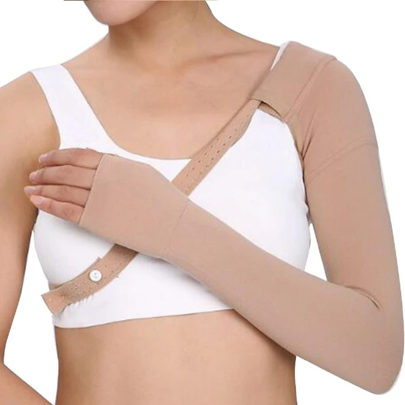 Post Mastectomy Compression Arm Sleeve Anti Swelling Elbow Palm Support Lymphede