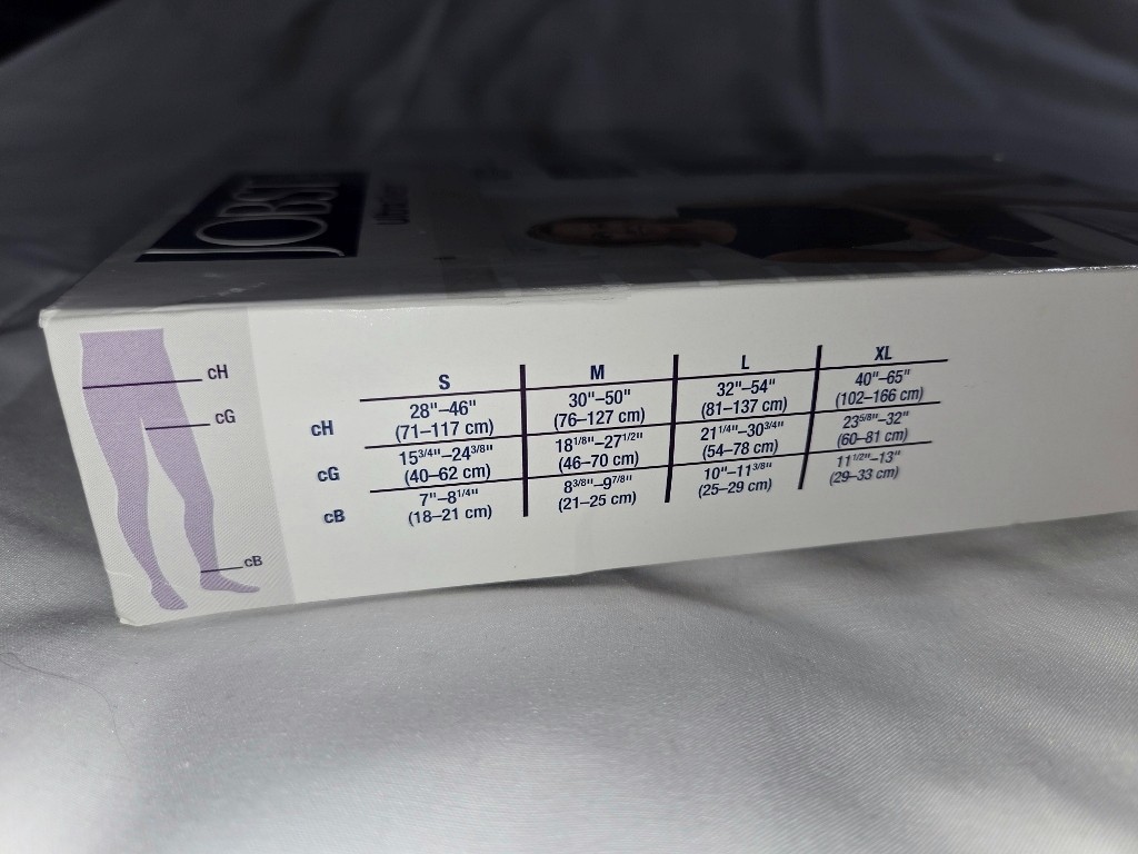 JOBST Ultra Sheer Waist CT 30-40mmHg Suntan M Compression Stockings 121498 J2