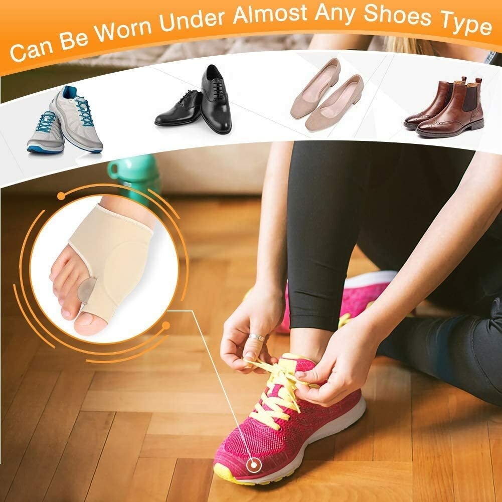 Toe Separator Hallux Valgus Bunion Corrector Orthotics Feet Pain Relief Sleeve