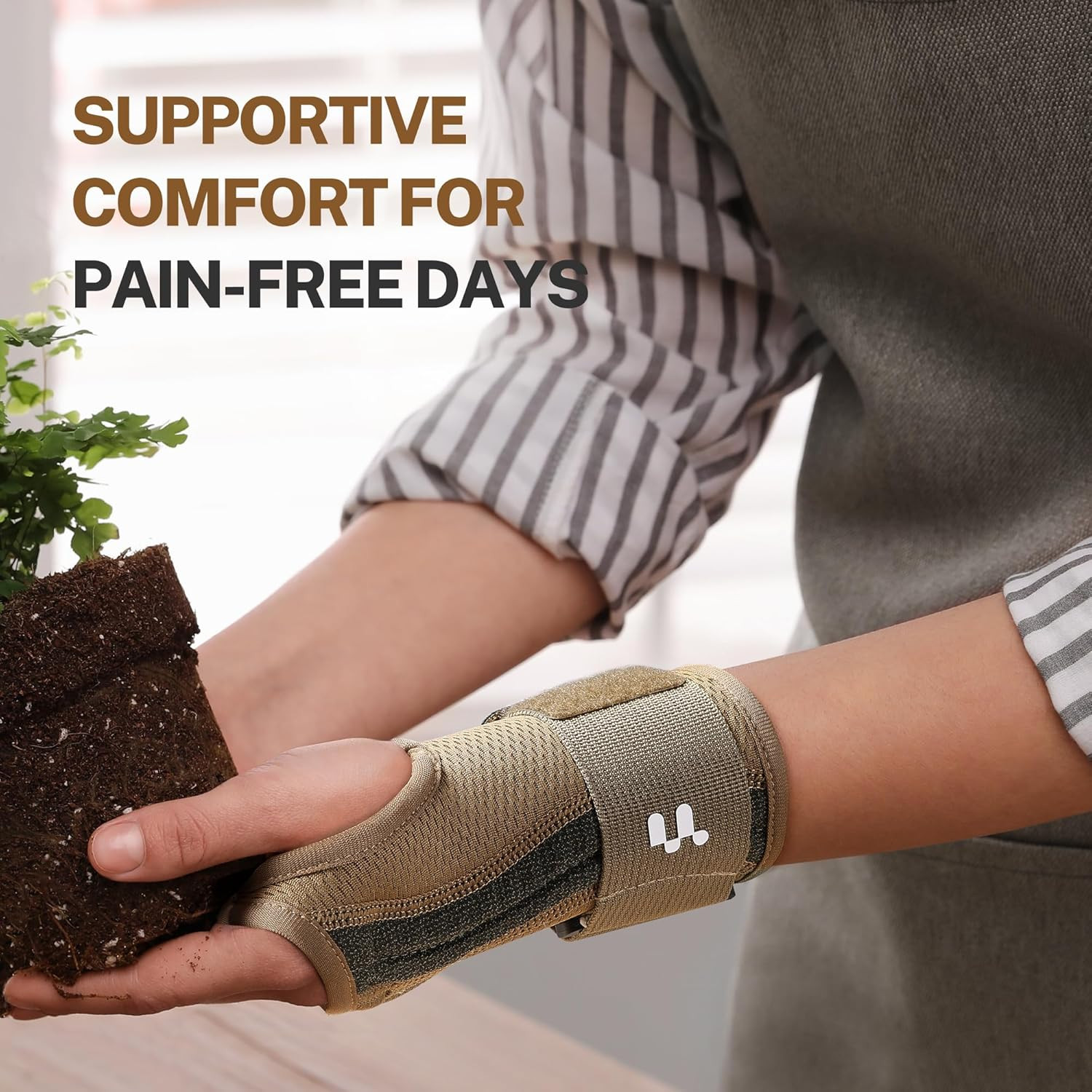 Carpal Tunnel Wrist Brace For Work With Splint and Palm Cushion Wrist Pain R…