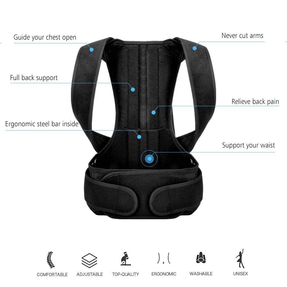 Posture correction (S,L &XL) sizes (Message for size)