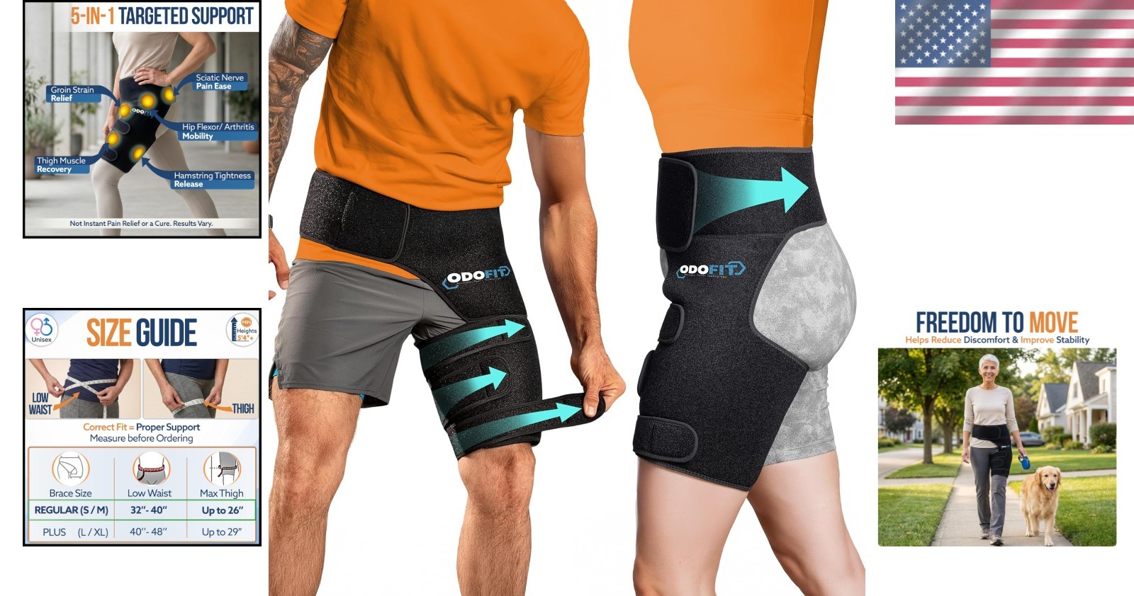 Breathable and Lightweight Sciatica Pain Relief Brace – Perfect for Daily Use