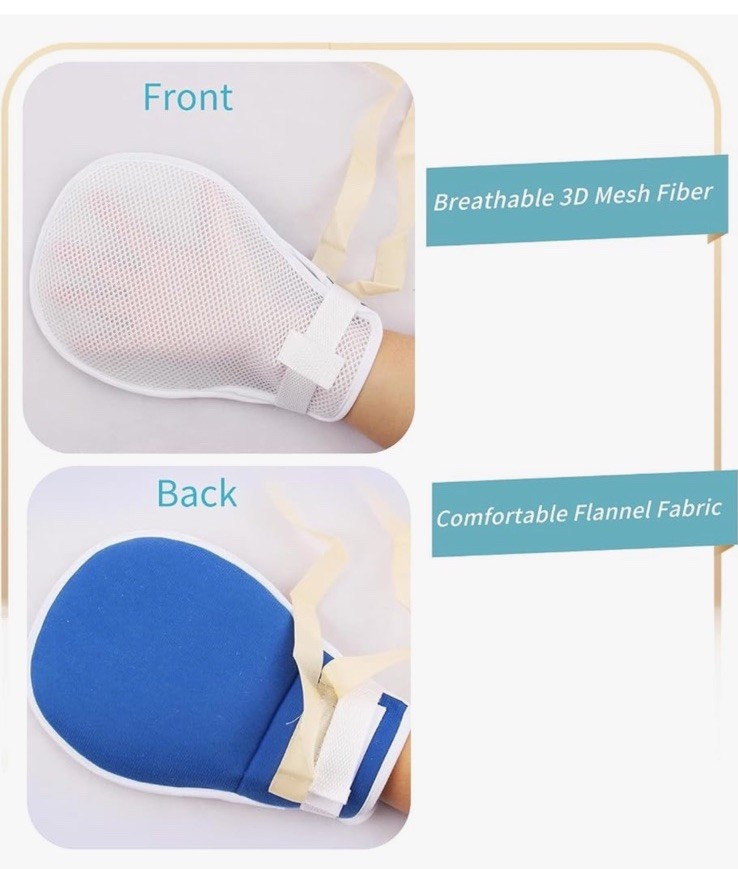 2Pack Restraint Gloves for Dementia Patients /Elderly Care/Nwt