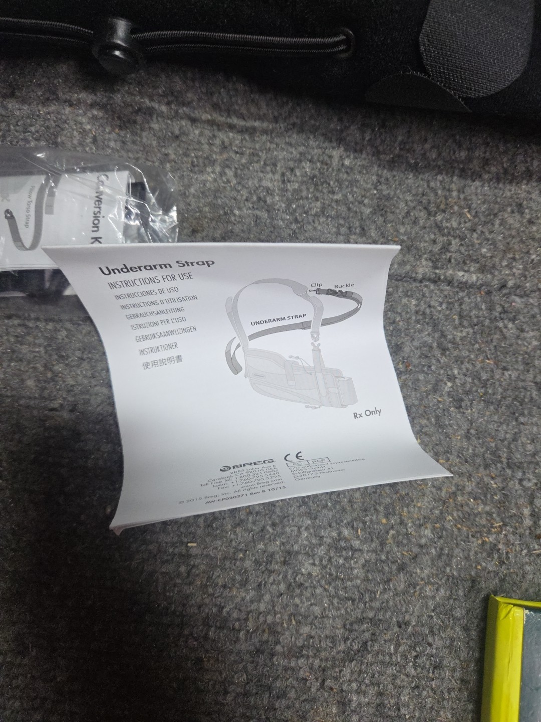 Breg ARC 2.0 Shoulder Sling Conversion Kit Universal AE050500