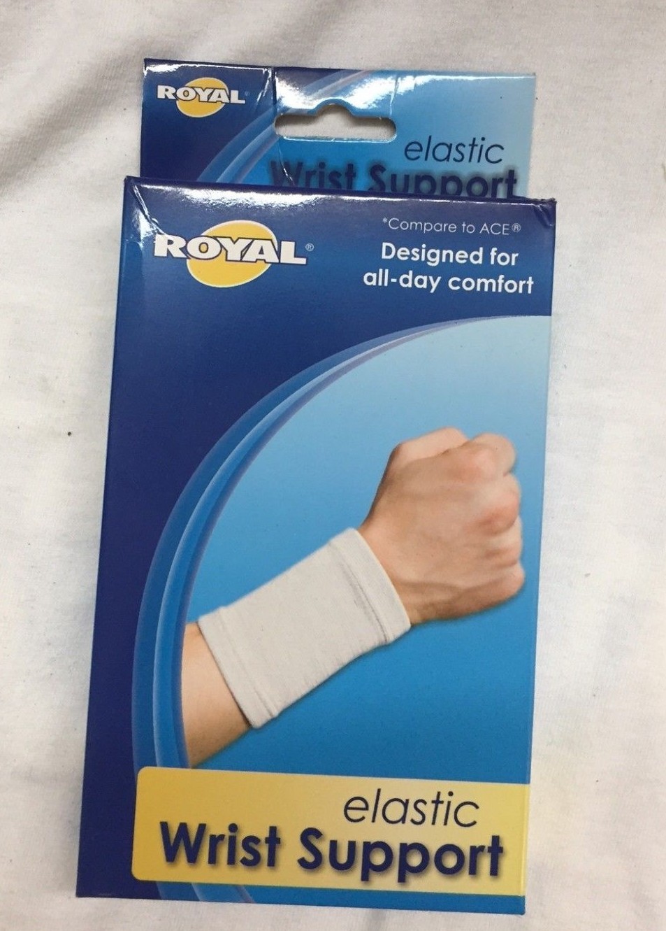 2 WRIST Support Hand Brace Elastic Sleeve Carpal Tunnel Tendinitis Pain Relief