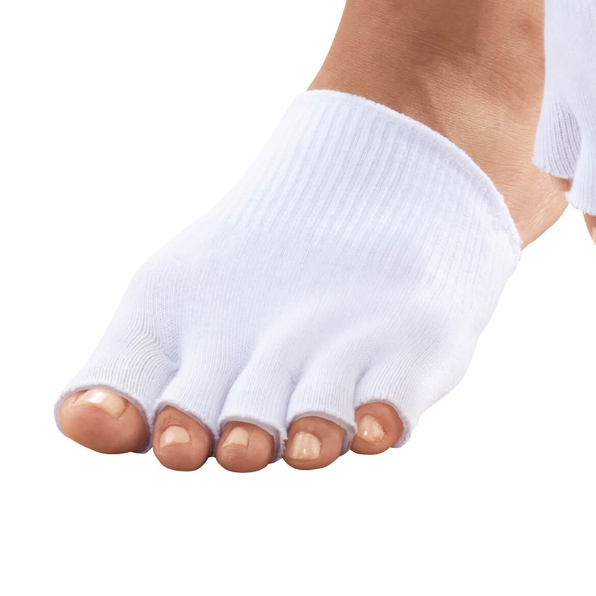 Healthy Steps Open Toe Gel Socks, White