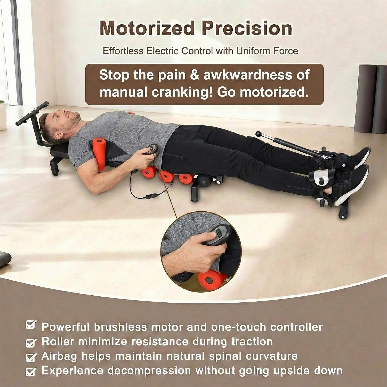 Electric Traction Machine for Neck and Back Spinal Decompression