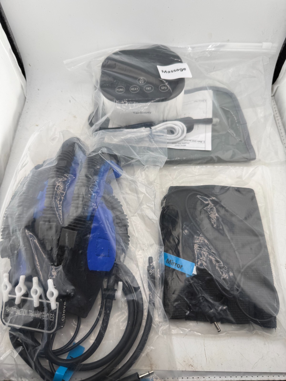 Upgraded Hand Function Rehabilitation Robot Gloves for Stroke (Left Hand Sz L)