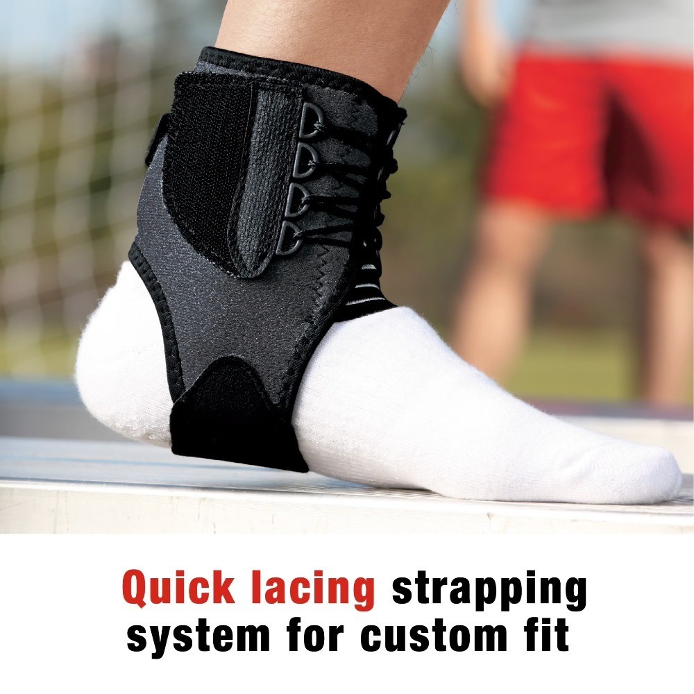 Brand Deluxe Ankle Br, Adjustable, Quick L Strapping System
