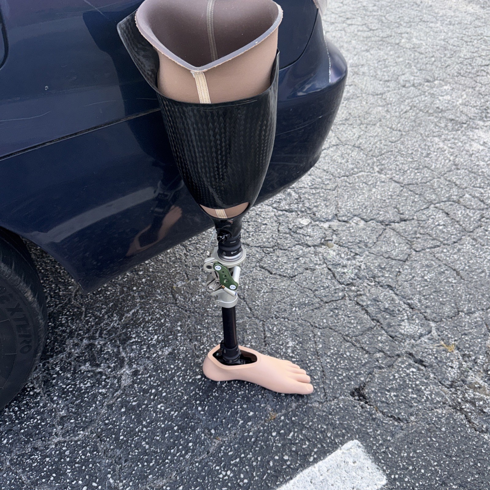Prosthetic Leg Transtibial) Prosthetic Leg – Carbon Fiber & Titanium