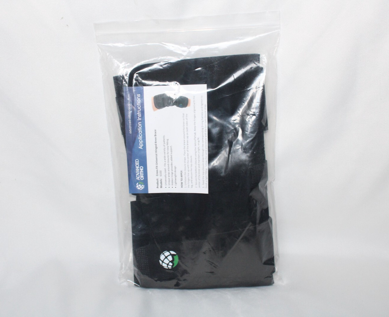 Advanced Ortho Cross Fit Universal Hinged Knee Brace 6100 L1832/L1833 – New